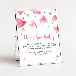 Sweet Little Baby Watermelon Sage kein Baby Poster