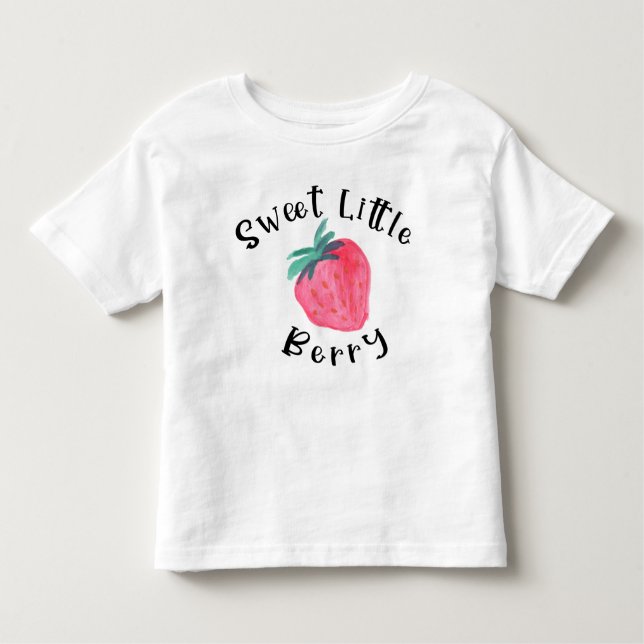 Sweet Little Berry Strawberry Toddler Tshirt (Vorderseite)