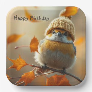 Sweet Little Bird Geburtstag Pappteller