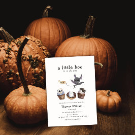 Sweet Little Boo Halloween cupcake Babydusche Einladung