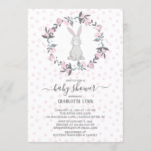 Sweet Little Bunny Baby Dusche Einladung
