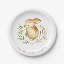 Sweet Little Bunny Baby Shower 7" Platten Pappteller