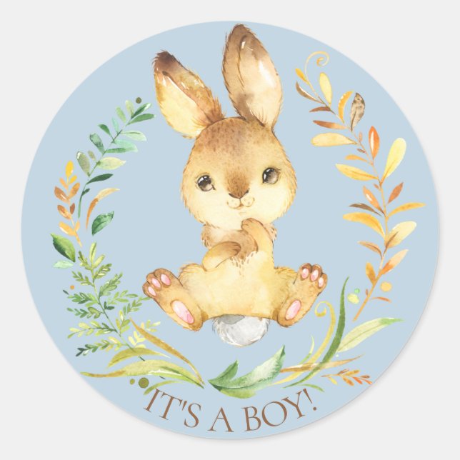 Sweet Little Bunny Es ist ein Boy-Gefallen Sticker (Vorderseite)