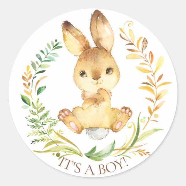 Sweet Little Bunny Es ist ein Boy-Gefallen Sticker (Vorderseite)