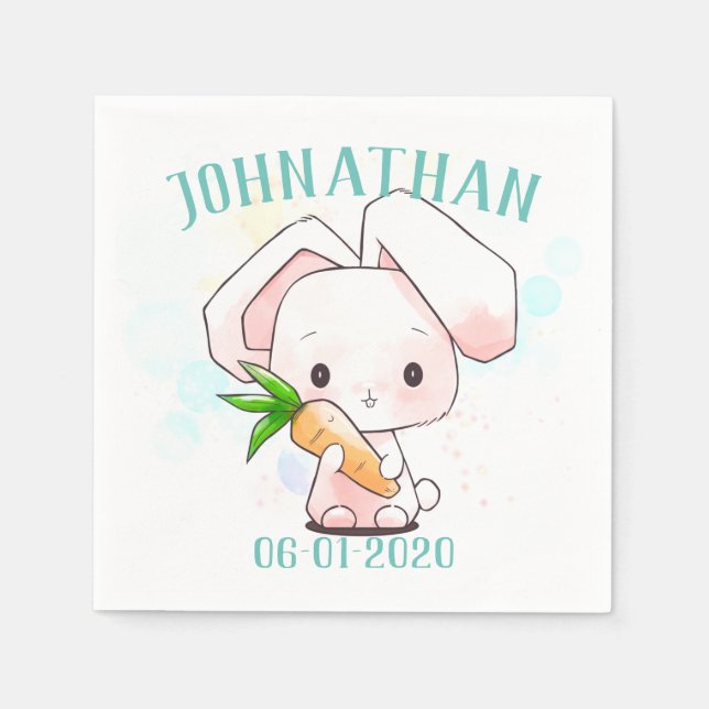 Sweet Little Bunny Napkins Serviette (Vorderseite)