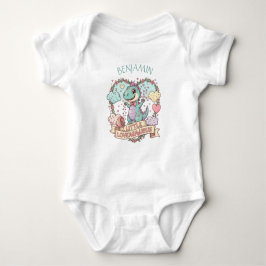 Sweet Little Dino Birthday Personalized Baby Strampler