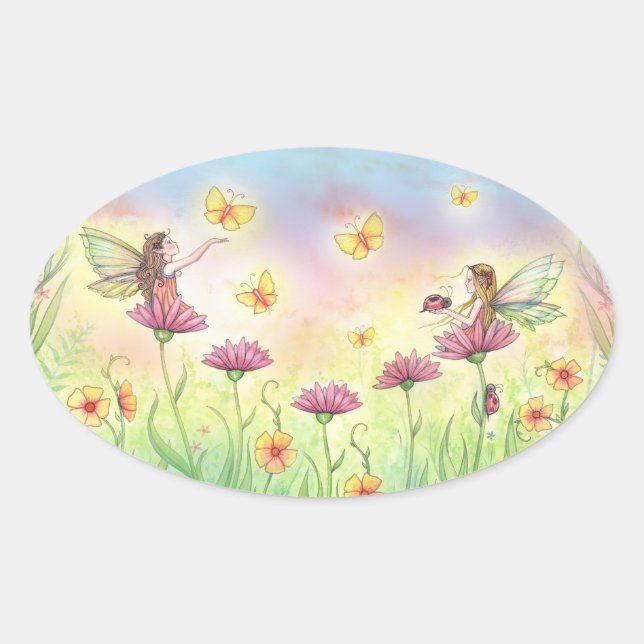Sweet Little Fairy Sisters Stickers (Vorderseite)