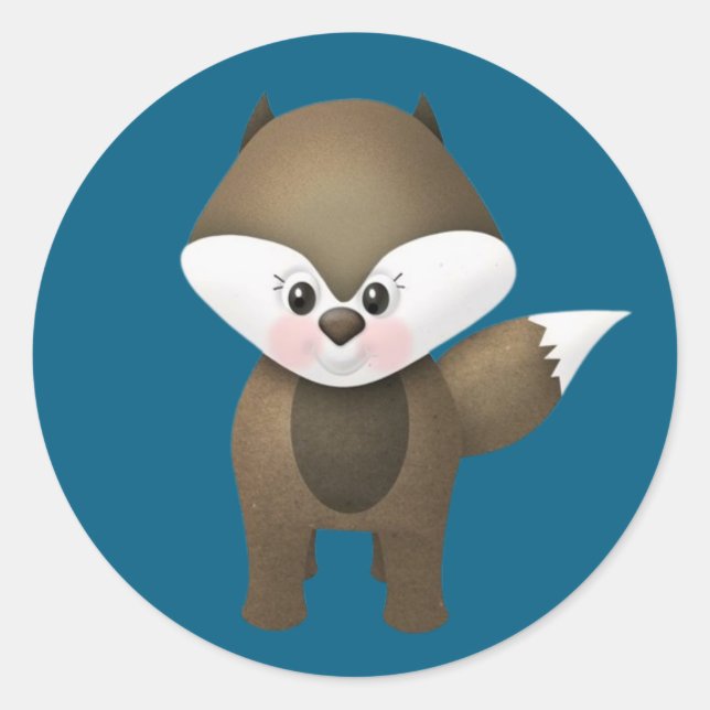  Sweet Little Fox Sticker (Vorderseite)