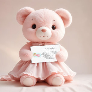 Sweet Little Girl Baby Shower Books für Baby Begleitkarte