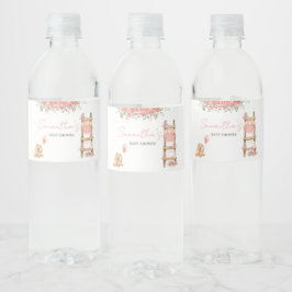 Sweet Little Girl Boho Baby Shower Wasserflaschenetikett
