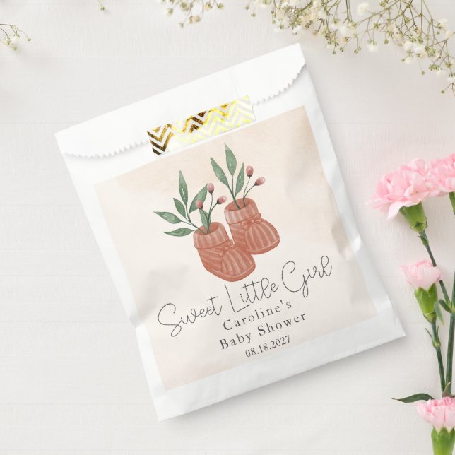 Sweet Little Girl Boho Kleidung Kinderdusche Geschenktütchen (Versiegelt)