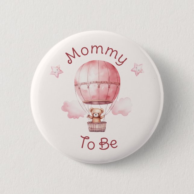 Sweet Little Girl on Way Baby Shower Button (Vorderseite)