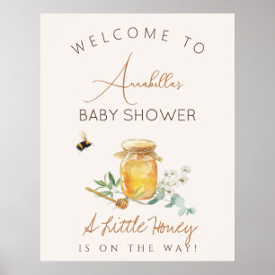 Sweet Little Honey Baby Dusche Begrüßungszeichen Poster