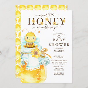 Sweet Little Honey Bee Baby Shower Einladung