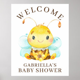 Sweet Little Honey Bee Baby Shower Poster