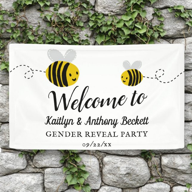 Sweet Little Honey Bee Party Welcome Banner (Von Creator hochgeladen)