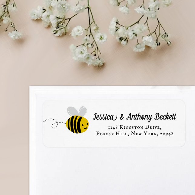 Sweet Little Honey Bee Return Address Label (Von Creator hochgeladen)