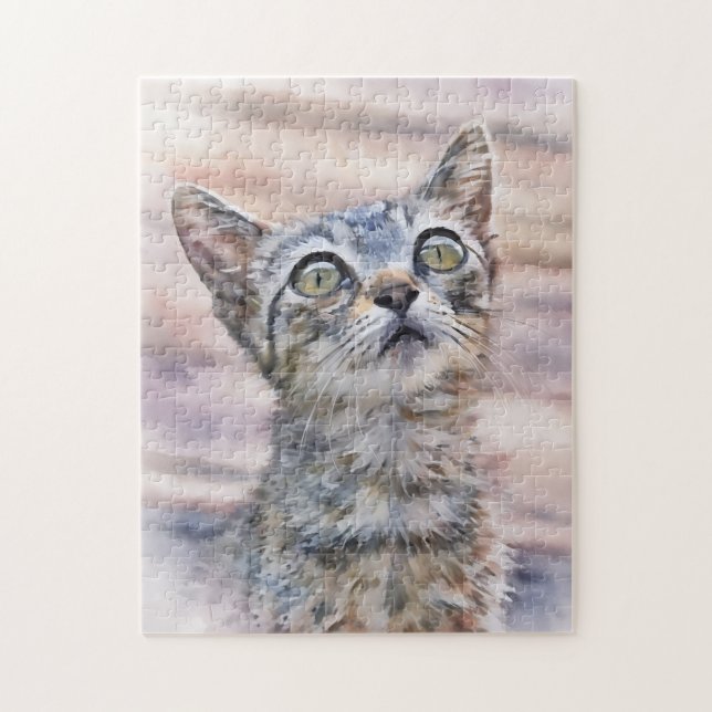 Sweet Little Kitten Art Puzzle (Vertikal)