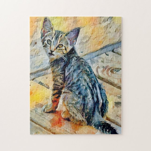 Sweet Little Kitten Cat Puzzle (Vertikal)