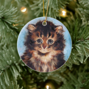 Sweet Little Kitten Face ・ Louis Wain ・ Ornament