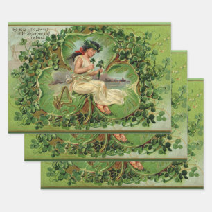 Sweet Little Kleeblatt Geschenkpapier Set