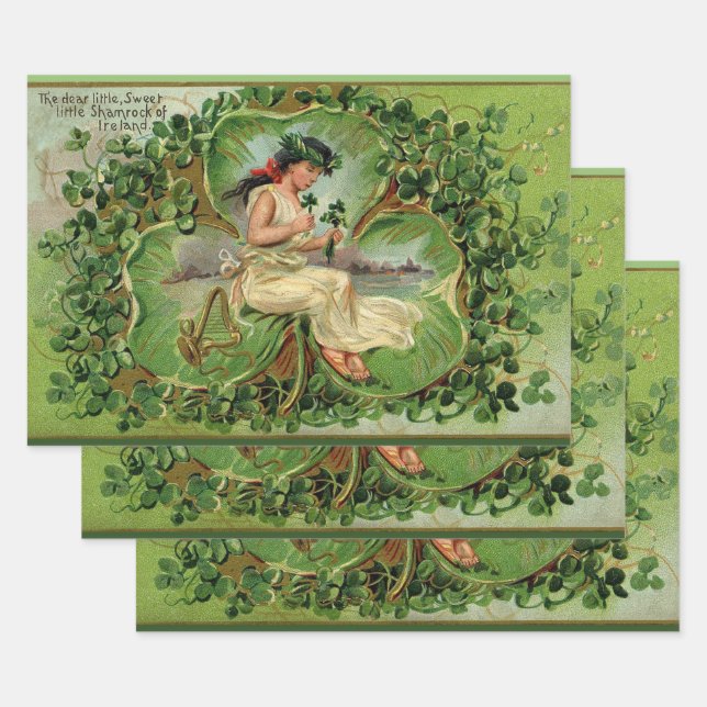 Sweet Little Kleeblatt Geschenkpapier Set (Set)