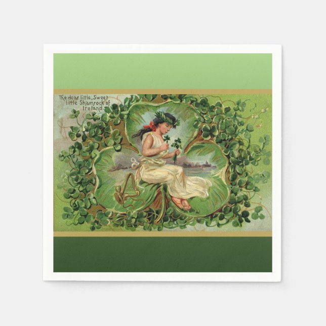 Sweet Little Kleeblatt Serviette (Vorderseite)