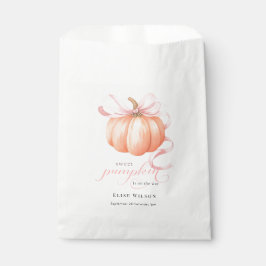 Sweet Little Kürbis Pink Bogen ist auf dem Weg Geschenktütchen