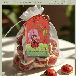 Sweet Little Lady Ladybug Baby Shower Favor Tag Geschenkanhänger
