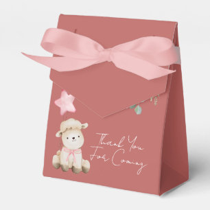 Sweet Little Lamb Blush Pink Blume Grüne Geschenkschachtel