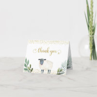 Sweet Little Lamb Greenerity Faltkarte