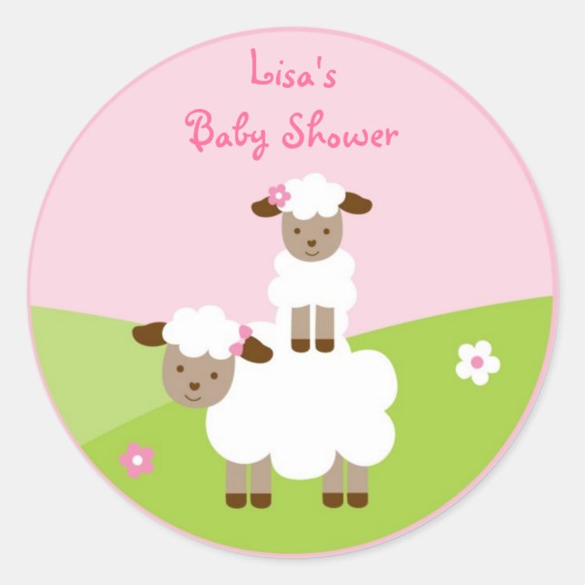 Sweet Little Lamb Stickers Umschlag Aufkleber (Vorderseite)