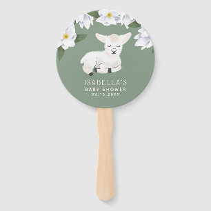 Sweet Little Lamb Theme Babydusche Fächer