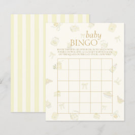 Sweet Little Lemon Baby Shower Bingo Game