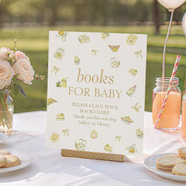 Sweet Little Lemon Baby Shower Books For Baby Poster