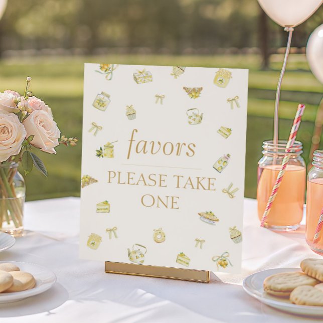 Sweet Little Lemon Baby Shower Favors Poster (Von Creator hochgeladen)