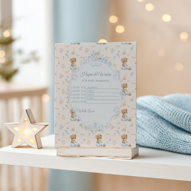 Sweet Little Mouse Baby Shower Enclosure Card Begleitkarte (Von Creator hochgeladen)