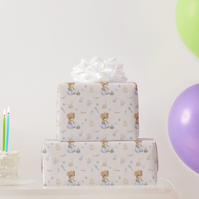 Sweet Little Mouse Wrapping Paper Geschenkpapier (Partygeschenke)