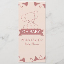 Sweet Little One on Way Menükarte