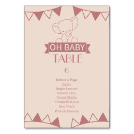 Sweet Little One on Way Tischnummer