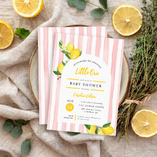 Sweet Little One Summer Lemon Baby Dusche Einladung