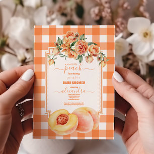 Sweet Little Peach Baby Dusche Einladung