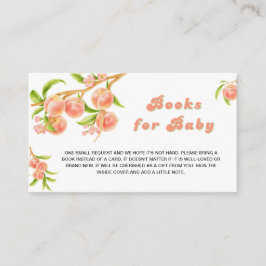 Sweet Little Peach Books for Baby Shooter Begleitkarte
