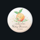 Sweet Little Peach Es ist ein Mädchen Magnet<br><div class="desc">Auf dem Weg zum Babyduschdesign mit einem hübschen pfirsichfarbenen Set auf einem Aquarellspüler ist ein süßer Pfirsich. Besuchen Sie unseren Shop und sehen Sie sich unsere kleine Pfirsichdesignsammlung an.</div>