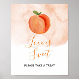Sweet Little Peach Summer Liebe ist süß Poster