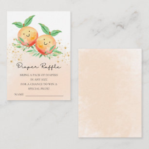 Sweet Little Pfirsiche Kinderdusche Windelwindeln Begleitkarte