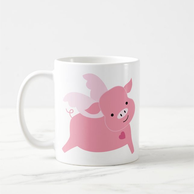 Sweet Little Pig Valentinstag Kaffeetasse (Links)