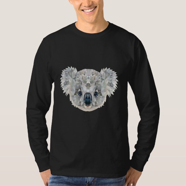 Sweet little polygon Koala of Australia T-Shirt (Vorderseite)