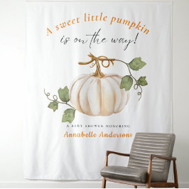 Sweet Little Pumpkin auf dem Weg Babydusche Wandteppich