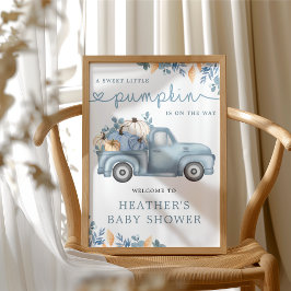 Sweet Little Pumpkin Autumn Baby Dusche Willkommen Poster